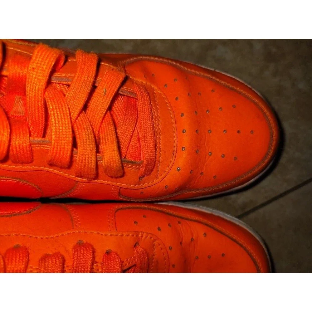 Men's Nike Air Force 1 Low ‘07 LV8 Just Do It Orange Sneakers Sz 12 # BQ5360-800